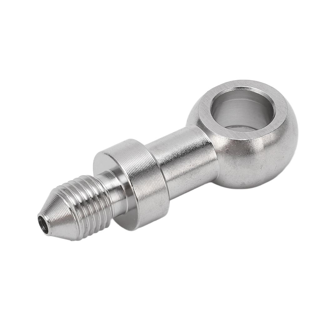 38in Brake Banjo Fitting 10mm Inner Diameter Stainless Steel Hose Line Adapter Leakage Prevention