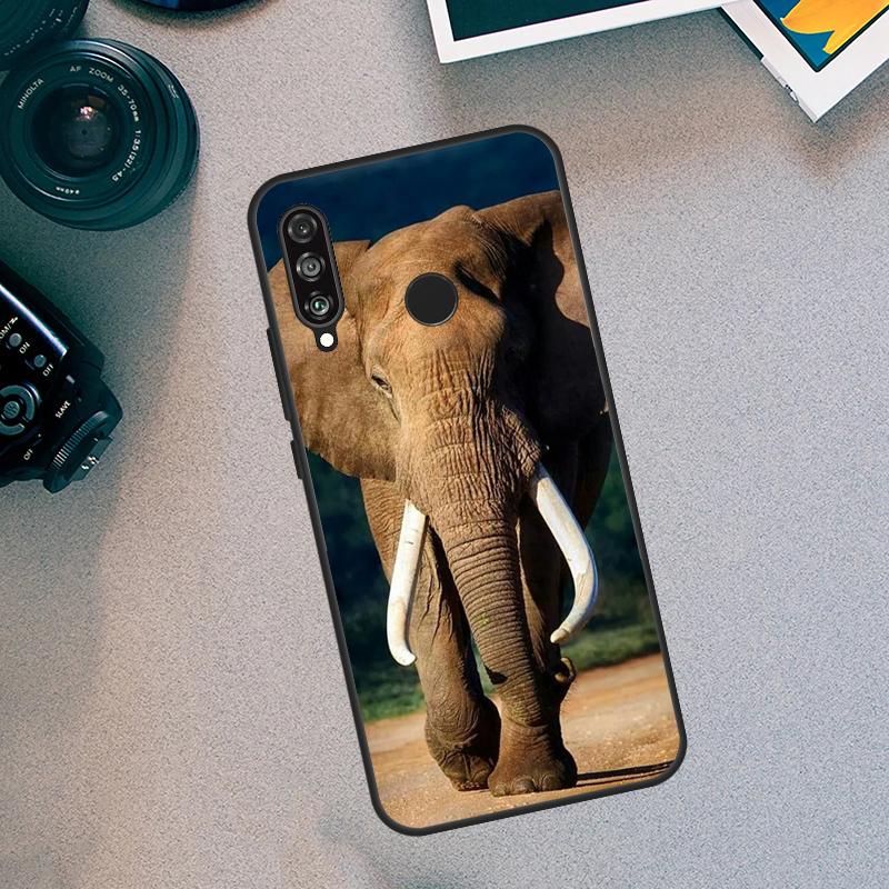 African Elephant Silhouette For Huawei Nova 7i 8i 11i 12i  9 10 SE 11 Pro Y60 Y70 Y90 Y61 Y91 Y72 Y73 P40 P30 Lite Case