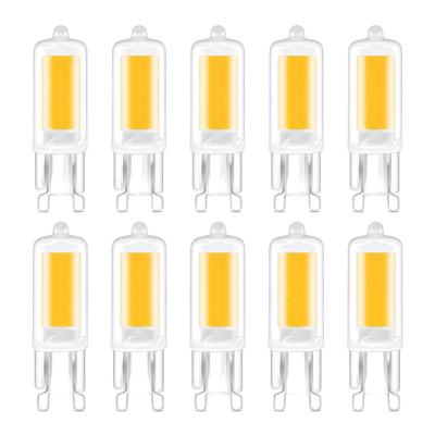 10pcs G9 LED Bulbs 3W COB Glass 220V High CRI for Chandeliers Wall Sconces Decorative Lamps
