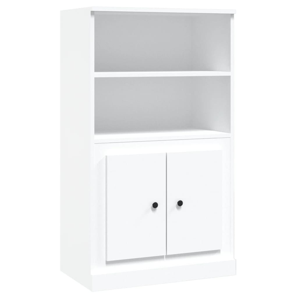 Vidaxl Kredens, Biały, 60X35,5X103,5 Cm, Materiał Drewnopochodny