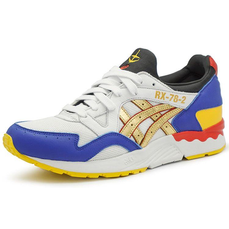 Asics GEL-LYTE V Bianco Blu Uomo Scarpe da Corsa Retro Basse 1203A100-100