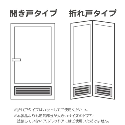 Toyo Aluminum Dust Filter for Bathroom Doors, 3-Pack, White, Approx. 12 x 70cm