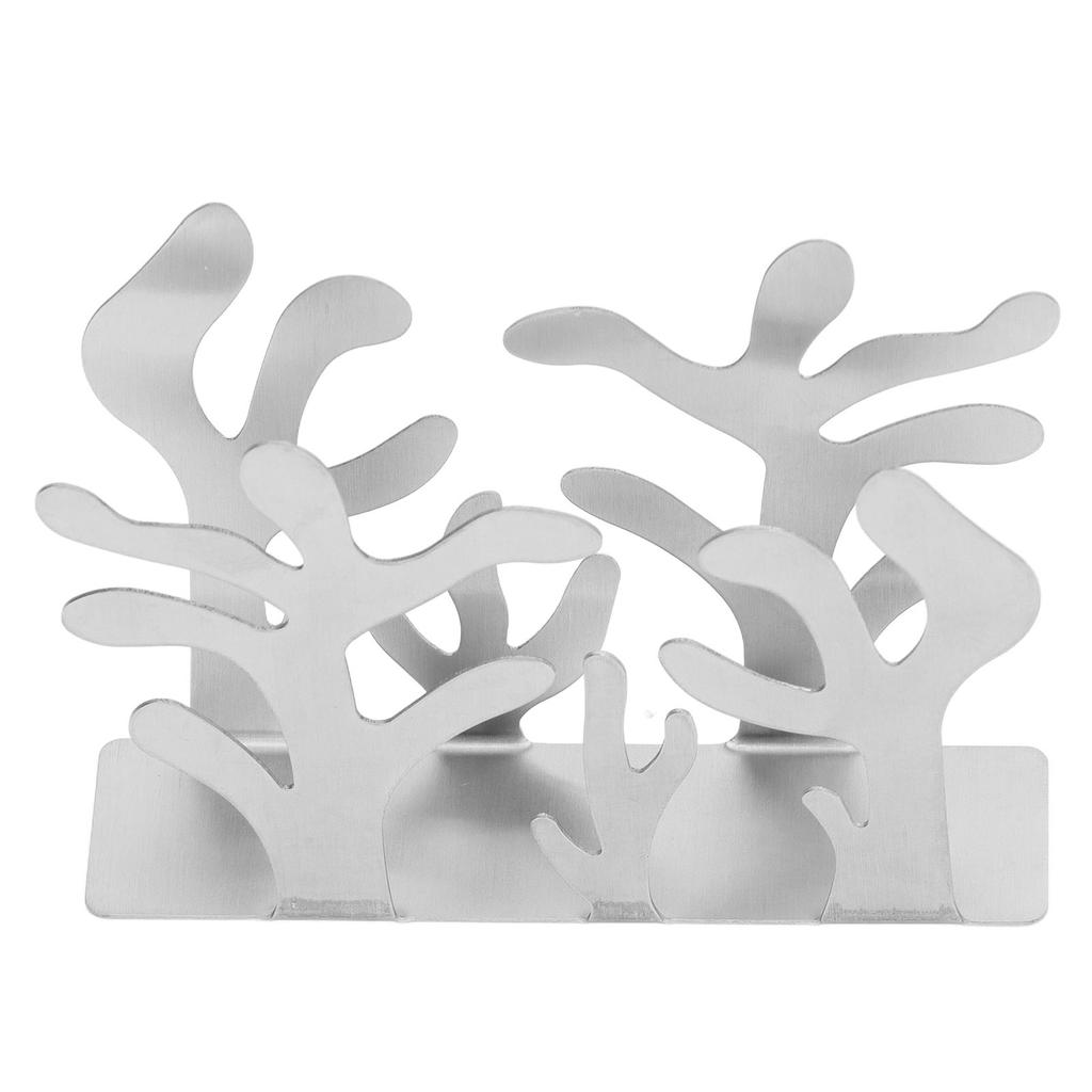 Coral Napkin Holder Iron Art Vertical Napkin Holder Multifunction Metal Napkin Holder Desktop Storage Rack for Bar Hotel