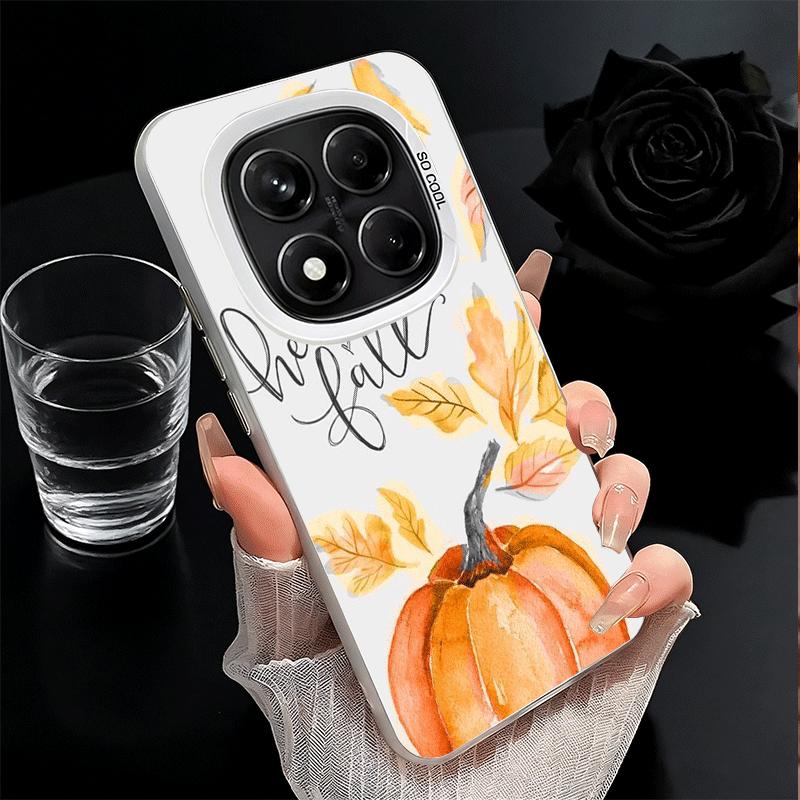 Pumpkin Happy Fall Autumn Soft Phone Case for Xiaomi Redmi Note 13 14 15 Pro Plus 12S 12 11S 11 11T 10S 10 Shockproof Cover Back