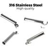 Boats Fishing Rod Holder Stainless Steel Rod Holder Clamp Kayak Boats Fishing Poles Support Clip Easy To Install