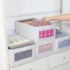 Organizzatore di vestiti in lino Scatola portaoggetti per jeans Organizzatore per armadio per biancheria intima T-shirt Contenitore per riporre vestiti