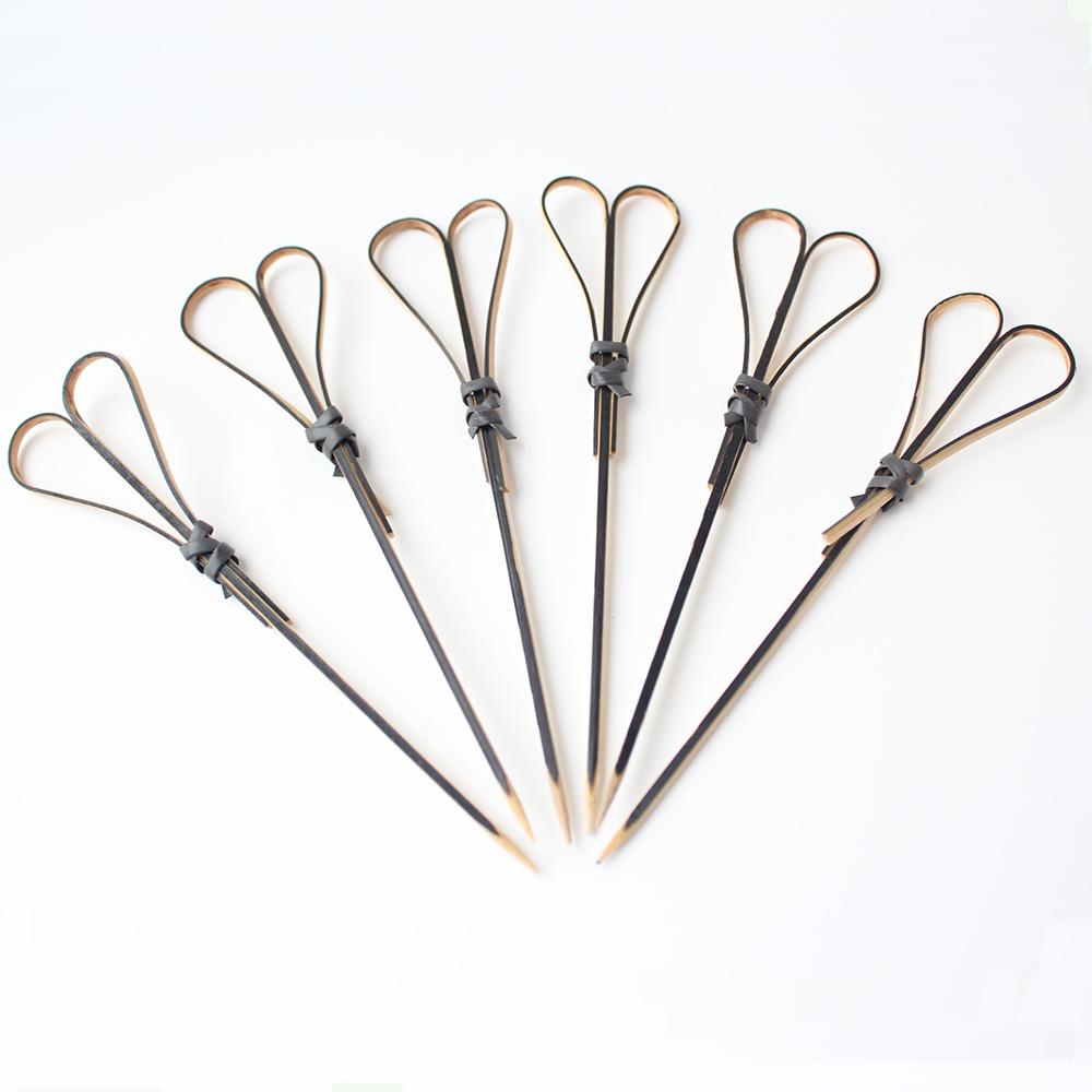 Eco-friendly 12cm Bamboo Fruit Skewers - Tanghulu & Cocktail Decoration