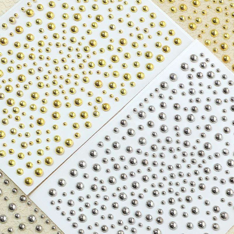 Self-Adhesive Facial Ornaments: No-Punch Free Eyebrow, Nose, Lip, and Earring Stud Stickers