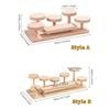 Stacked Design Display Stand Organizer Wooden Plant Stand  Jewellery Display