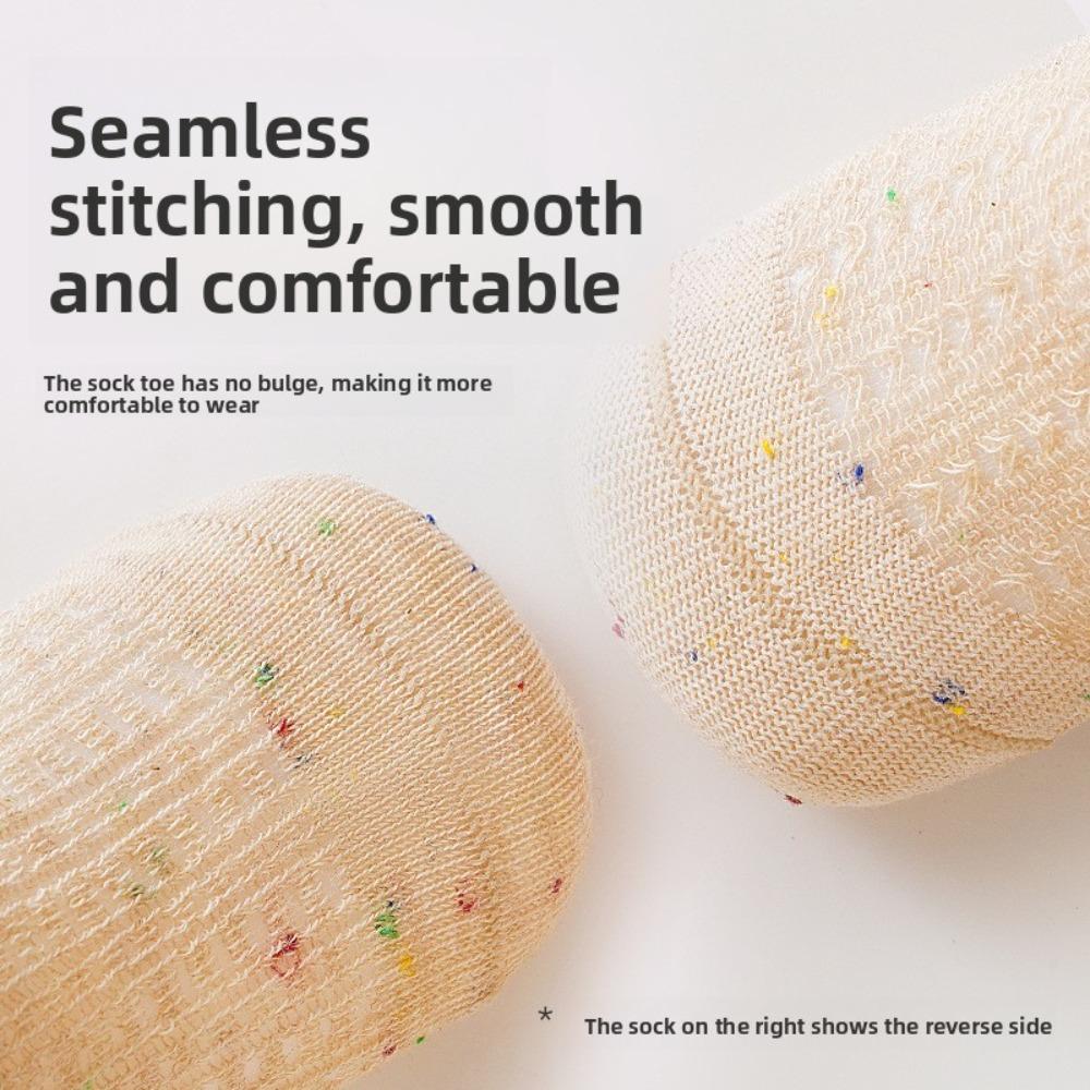 Summer Thin Mesh Baby Socks, A Class Cotton Newborn Socks with Big Bow Ruffle Edge Infant Toddler Socks