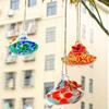 Droplet Shaped Bird Feeder Glass Ball Bird Automatic Feeder Creative Water Container  For Window
