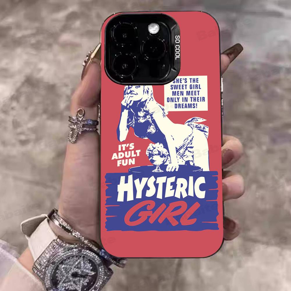 H-Hysteric G-Glamour Girl For IPhone 17 16 15 14 13 12 11 Pro Max Plus Matte Color Back Phone Cover