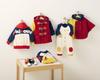 Coverall Rompers Logo Long Sleeve Made in Japan Boys Girls Baby Kids Infant Baby Clothes Clothes 70cm Multicolor [Miki House] Children's 10-1204-491