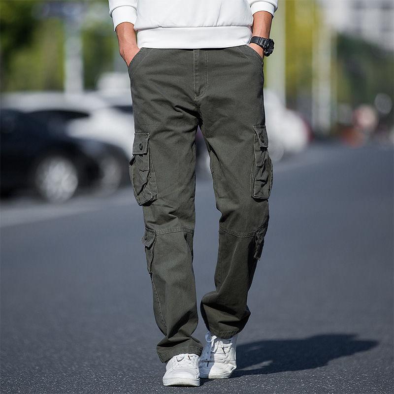 Multi-functional Outdoor Casual Pants Men Camouflage Pants Multi-pocket Overalls Trousers