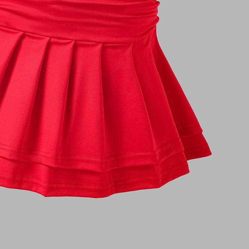 Girls' Princess Dress 2025 Summer Children's Fashion Short-sleeved Ruffled Bottom Wrap Fishtail Dress