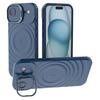 For iPhone 17 Air Case Compatible with MagSafe PC Kickstand Ripple Texture TPU Phone Cover
