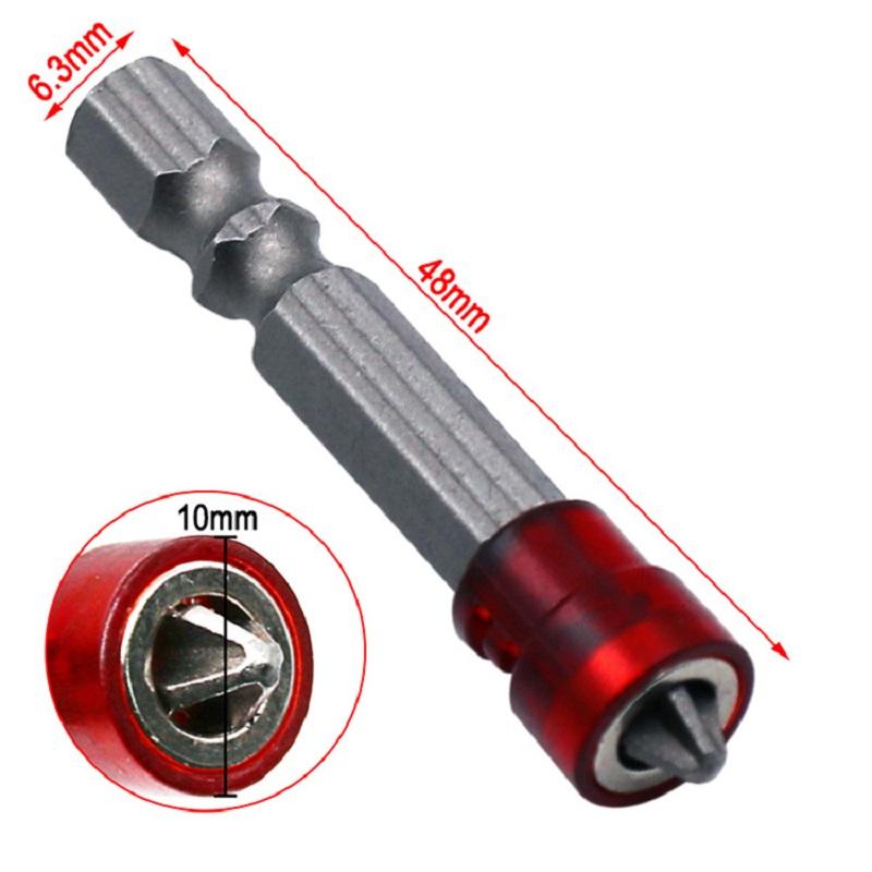 

1Pcs 48mm S2 Alloy PH2 Phillips Magnetic Screwdriver Bits 1/4 Inch Hex Shank Drywall ScrewdriverHand Electric Screw Tool