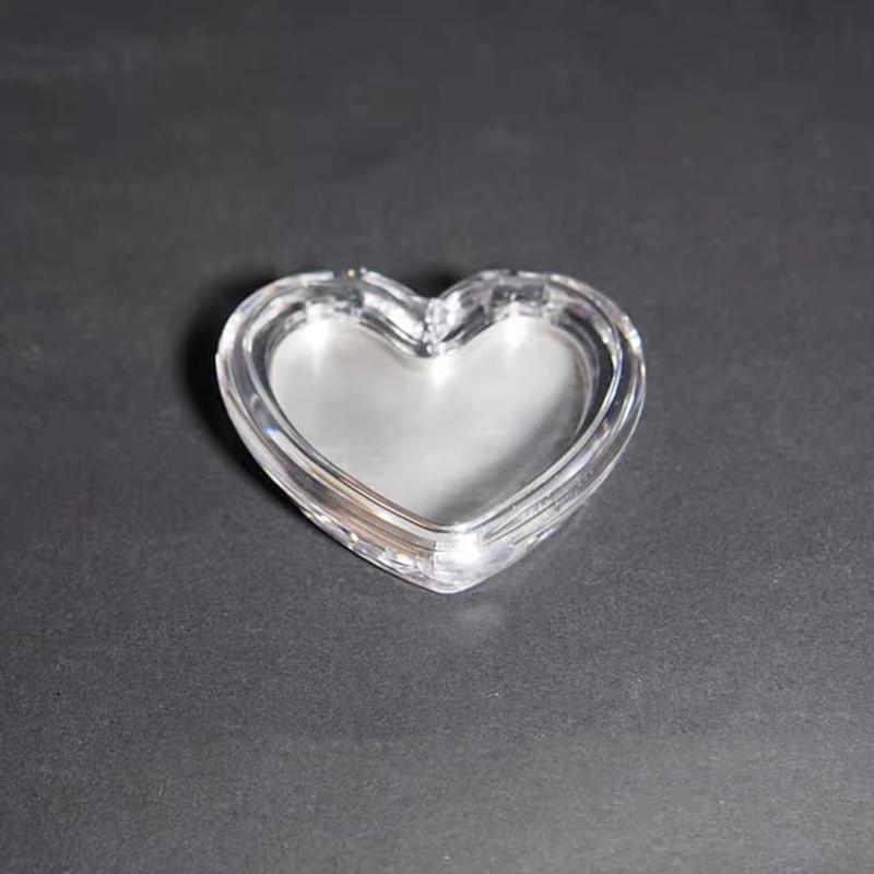 Liebesherzform Leerer Lidschattenbehälter Lippenstiftbox Pigmentpalette Nachfüllbar Rouge Highlighter Konturierungsbox Make-up Spender