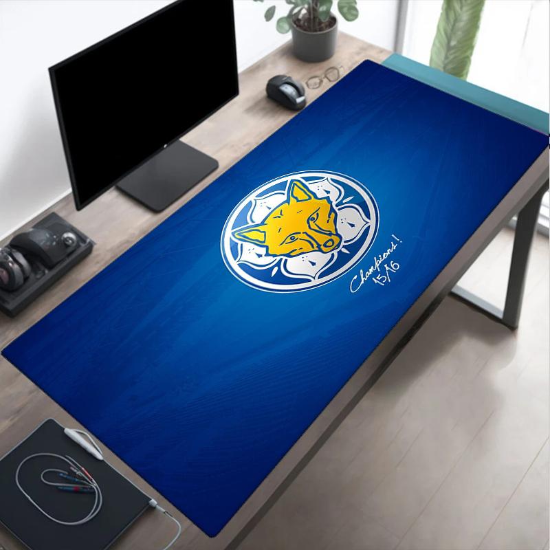 Leicester Football Club Wappen Mauspads, Gaming-Mauspads, Tastaturpads, Schreibtischdekoration für Computer-Notebook, Fan-Geschenk, Geburtstagsgeschenk