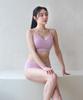Foriz [Top] [Selene_Dusty Pink] Comfort Ribbed Bra Top