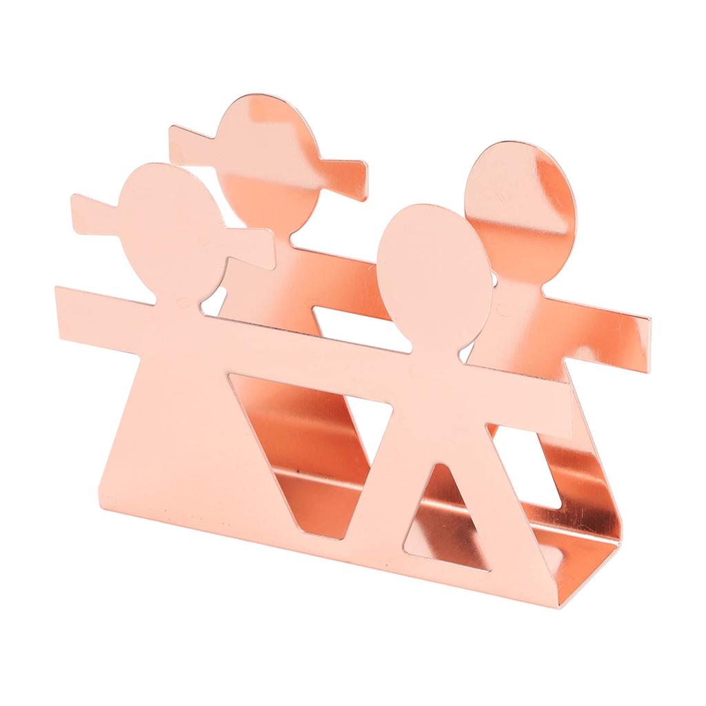 Vertical Napkin Holder Humanoid Pattern Iron Art Napkin Holder Multifunction Metal Napkin Holder Desktop