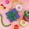 Colorful Wire Garlands Tinsel Ribbon for Crafts Bows Gift Wrapping Hangings Rattan Christmas Decorations Tree Ornaments