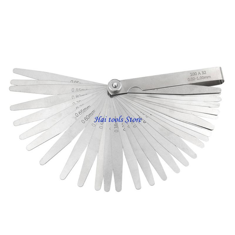 X37E Feelers Gauges 0.01-1mm/0.05-0.50mm/0.05-1.00mm/0.02-1.00mm Stainless Steel Feelers Gauges Set for Measuring Gaps Width