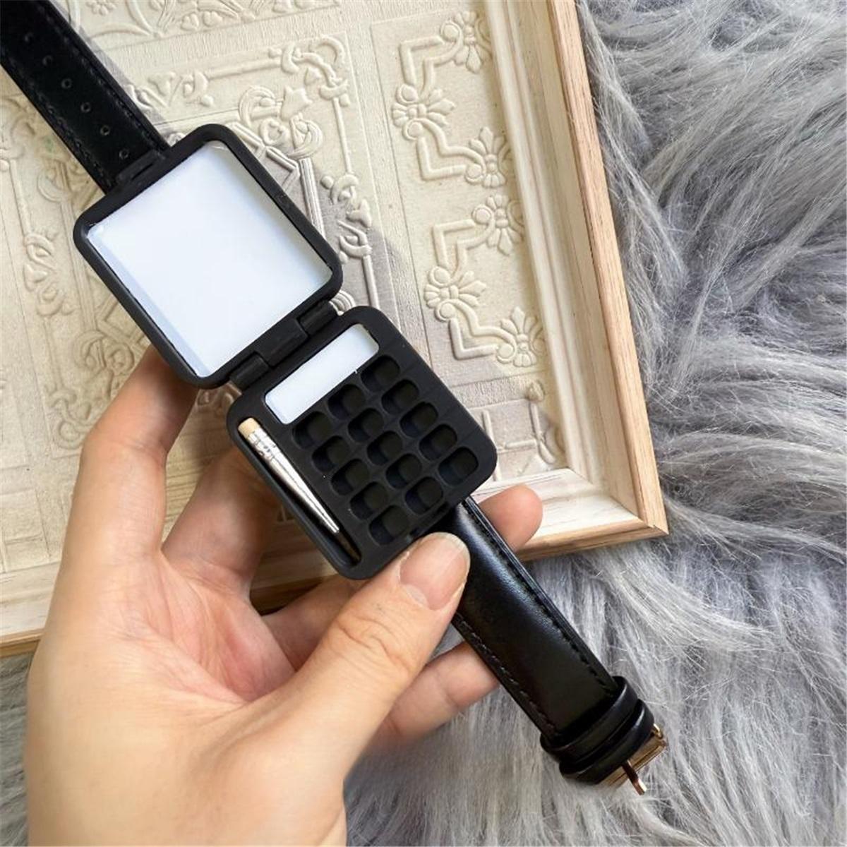 Коробка для упаковки акварели в стиле часов, портативная акварельная палитра/рамка для просмотра, художественные принадлежности для путешествий