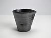 Bonsai Tao Shigaraki Ware Sake Glanzbecher, schwarz,