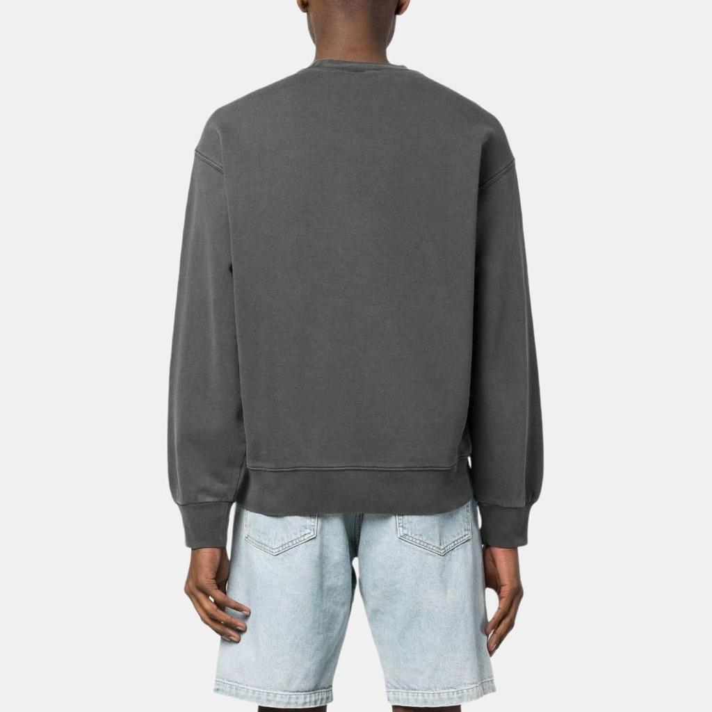 Carhartt WIP Solid Color Crew Neck Casual Loose Fit Long Sleeve Sweatshirt Men Sweatshirt Gray I029957-98-GD