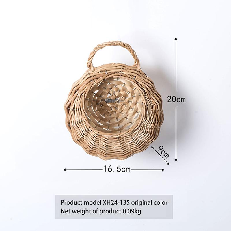 Suport de perete handmade din salcie pentru pat de flori, coș cu flori din salcie, suport pentru ghiveci de grădină, suport de perete pentru ghiveci de grădină, ghiveci de flori