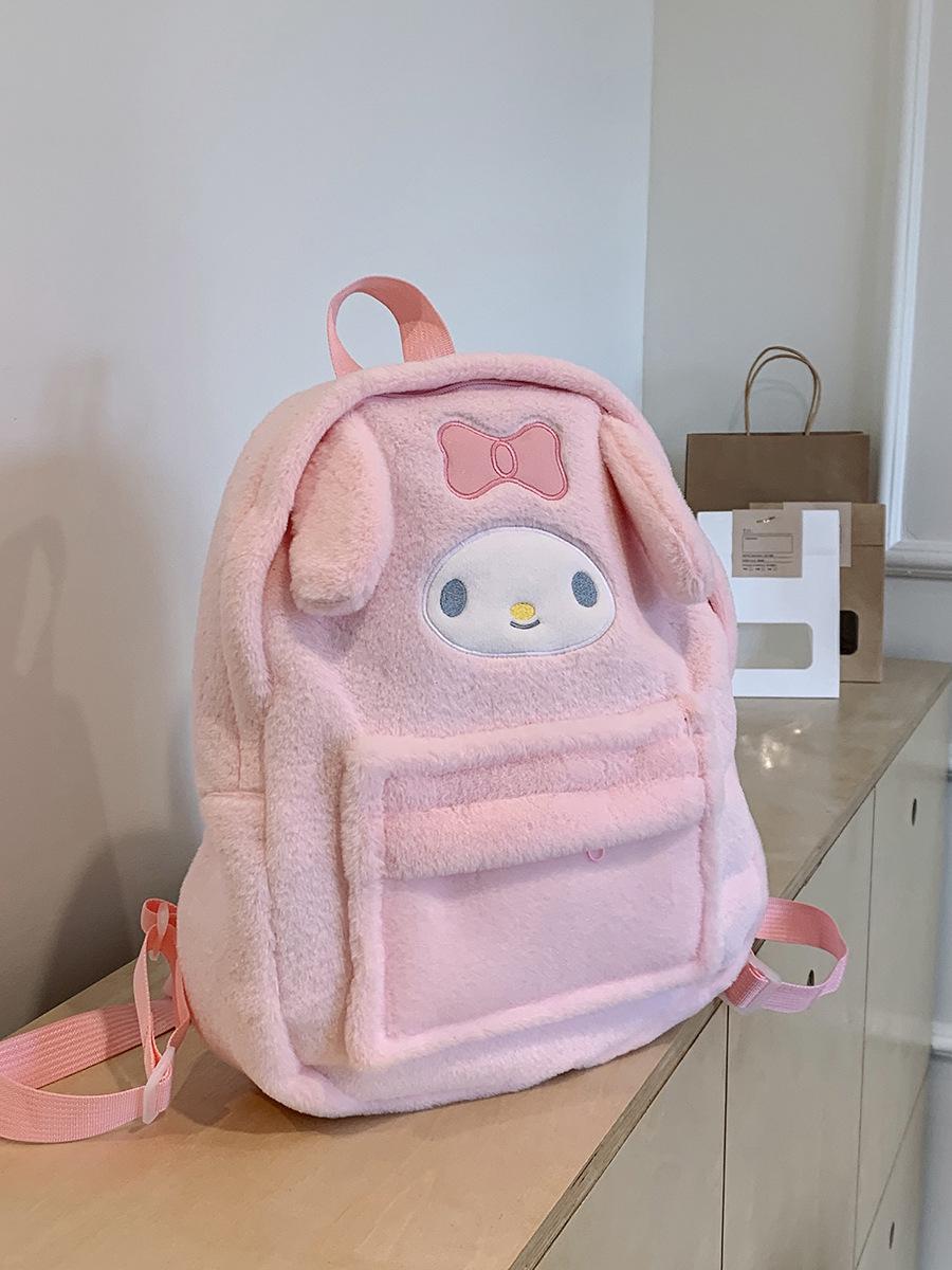 

Милый Свежий Вместительный Симпатичный Медведь Пушистый Студенческий Рюкзак 37*33 cm