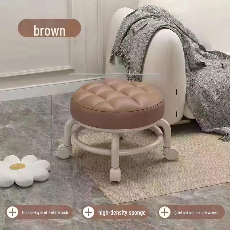 Universal Rolling Low Stool - Versatile for Kids, Adults, and the Elderly
