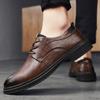 Fashion Men's formal leather shoes Classic retro gentleman style Outdoor Business Party Daily office casual leather Wedding shoes