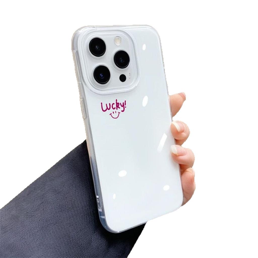 For Imd for Apple 13 Mobile Phone Case Transparent Solid Color Niche High-end Sense Summer Cooling for Huawei Mobile Phone Case