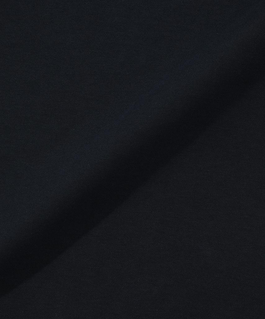 Nombeule Premium Side Embroidery Line Wide Track Pants [Navy]