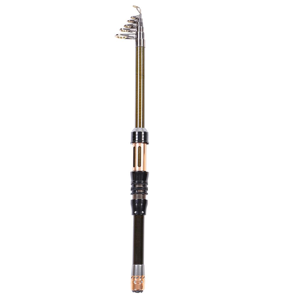 Protable Super Hard Carbon Fishing Rod Ultrashort Section Mini Telescopic Sea Pole 1.3M