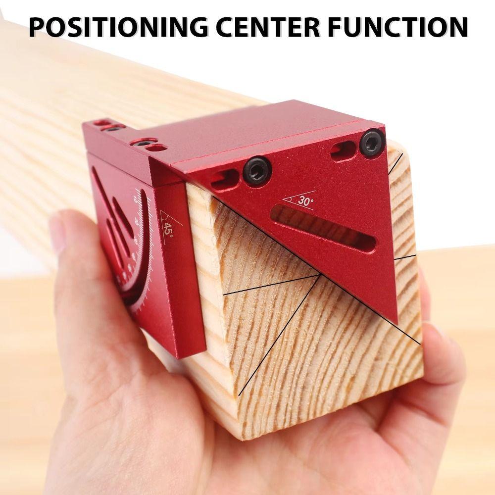 

Multifunctional Square Dovetail Jig Angle Measurement Tool Accessories Woodworking червоний
