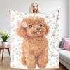 Rose Pup Nap Blanket,Flannel Blanket,Suitable For Sofas,Beds,Cars,Rooms,Offices,Camping,Exquisite Gift Blankets