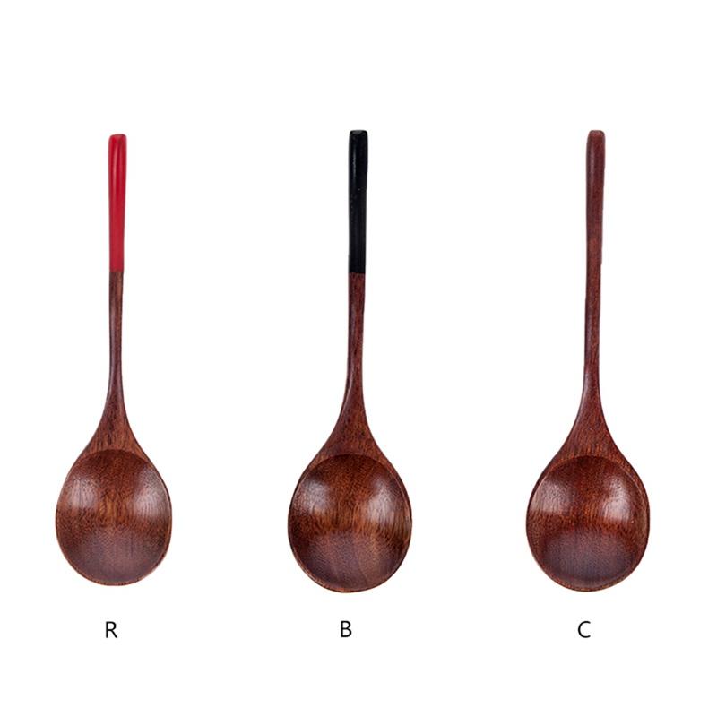 Japanese Style Honey Stirring Spoon Wooden Spoon Coffee Milk Tea Dessert Spoon Soup Spoon Kitchen Tools Tableware