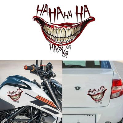 Clown Mouth HAHAHA Graffiti Stickers for Jeep Car Truck Van SUV Motorcycle Window Wall Cup Bumpers Waterproof Crafts Decals