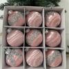 9pcs 8cm Christmas Ball Set Painted Shatterproof Christmas Tree Decoration Pendant Waterproof Delicate Hanging Ornament Gift