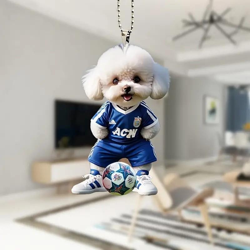 New 2D Acrylic Dog Keychain, Cute And Cool Bag, Car Rearview Mirror Pendant, Pet Hospital, And Exquisite Little Gift For Parties