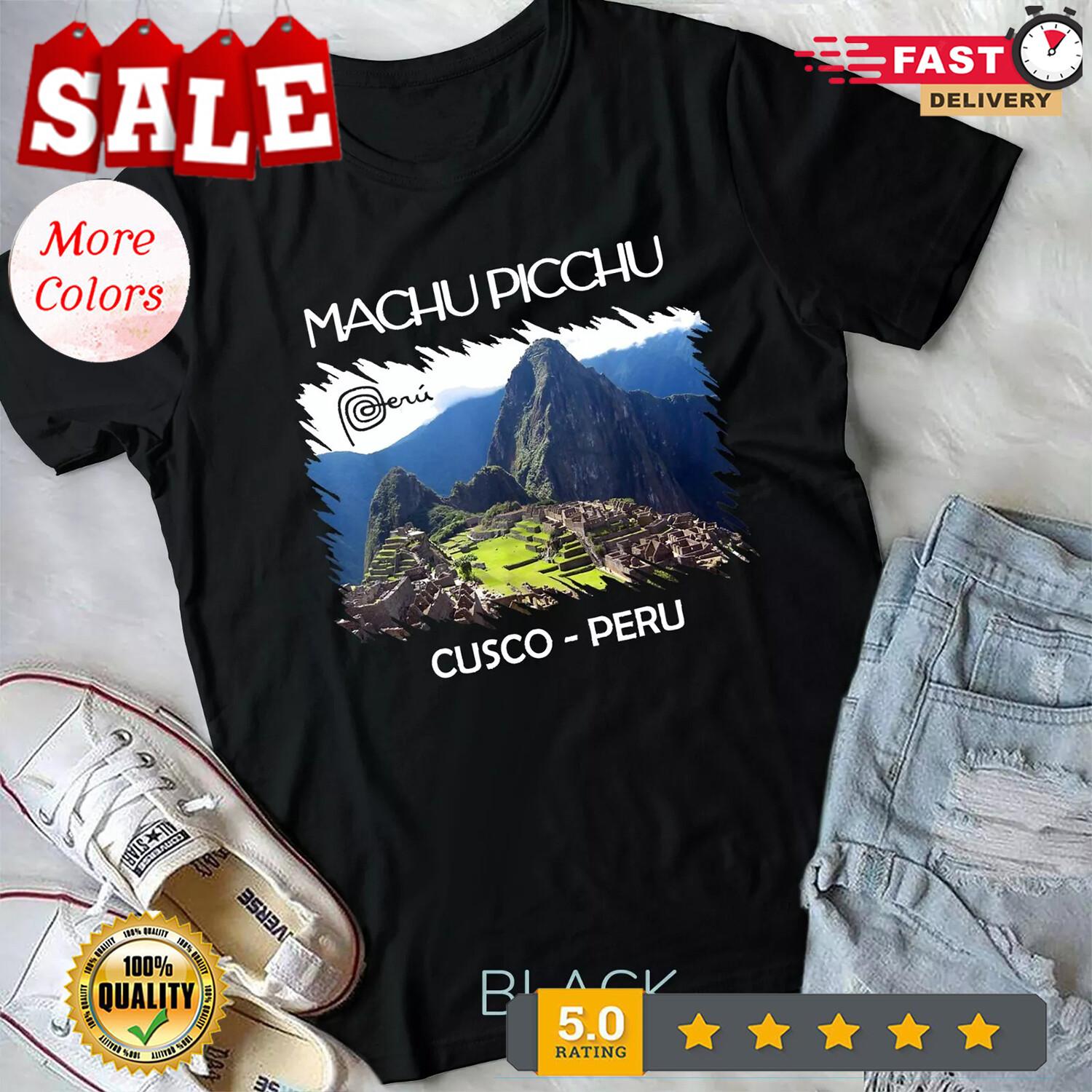 Peru shirt Machu Picchu Cusco Cuzco Llama Men Women Unisex T-shirt S
