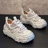 Fashion 2025 new thick-soled retro sports versatile and trendy height-increasing casual shoes Zapatillas  Hombre b10