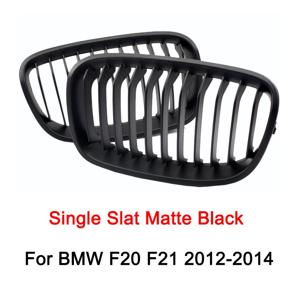 Glossy Black Car Front Bumper Kidney Grille Racing Grills Hood Grill For BMW 1 Series F20 F21 2012 2013 2014 2015 2016 2017