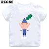 Ben und Holly Königreich Cartoon Kinder Lustige T-Shirts Niedliche Mädchen Kleidung Baby Jungen T-Shirt Sommer Kurzarm Kinder Oberteile,ooo5038