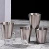 4Pcs/Set Stainless Steel Glass Set Outdoor Small Glasses Set Travel Picnic Cup Set 30/70/170Ml