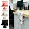 3D Printed Desk Clamp Cable Organizer, Cord Holder with Multiple Slots, Sturdy Wire Management Rack, Anti-Slip Grip for Charging Cords Earphone Cords,