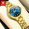 OLEVS 3650 Damen-Quarzuhren Wasserdicht Leuchtend Datum Klassisch Luxuriös Elegant Damen-Armbanduhr Reloj Mujer